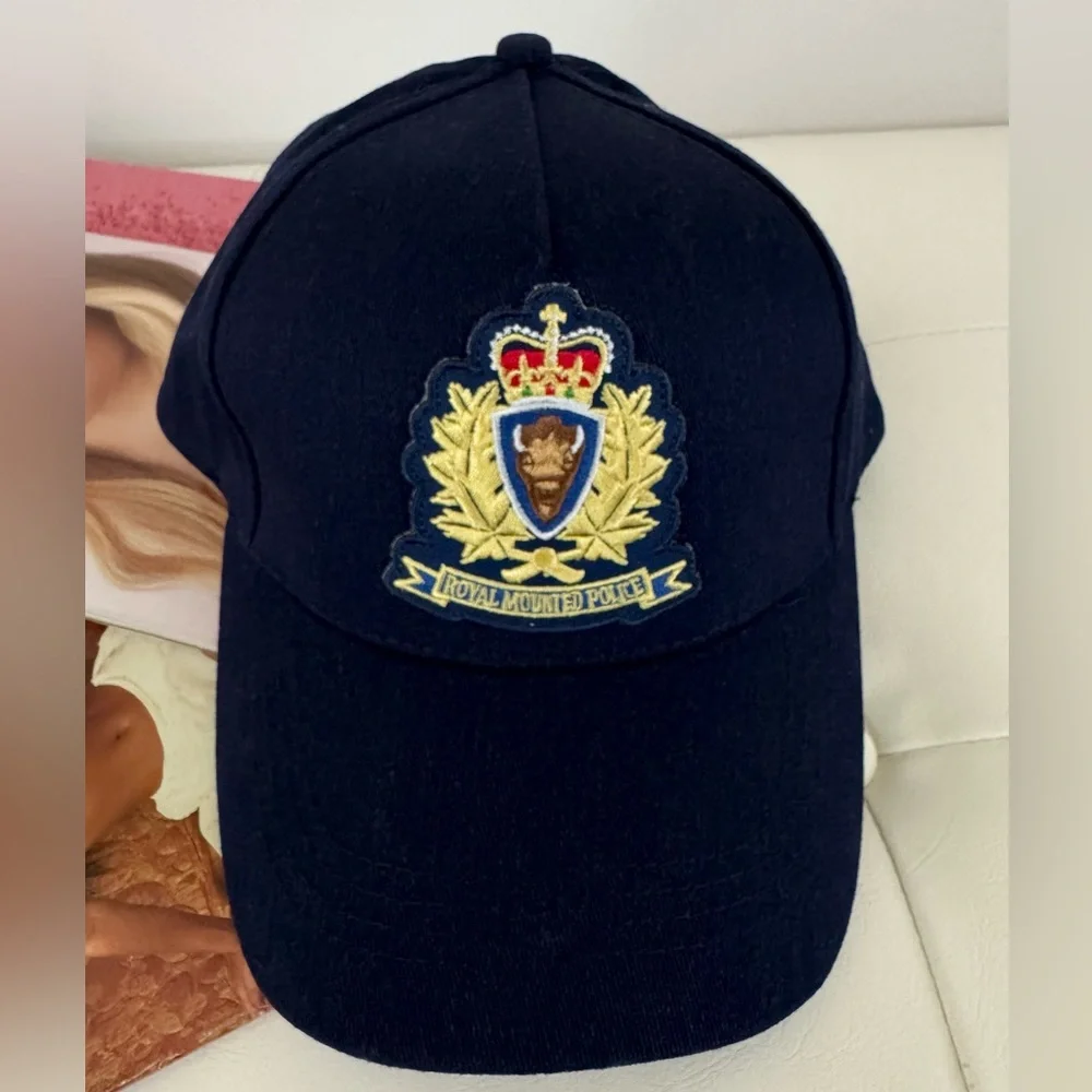 Netflix “The Crown” Navy Blue Cap with Crest